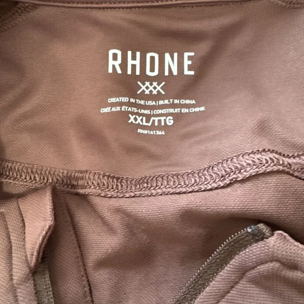 RHONE Session 1/4 Zip NWT XXL Maroon